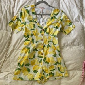 BCBG lemon romper